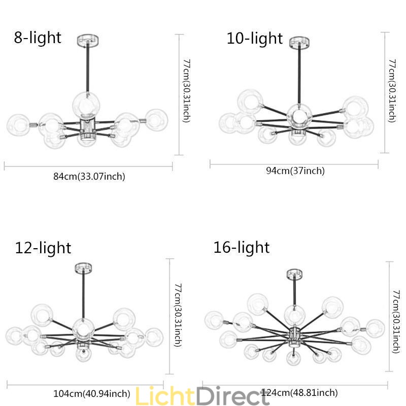 Nordic Glazen Hanglamp Melkwitte Ronde Lamp Kroonluchter Verlichting