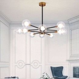 Nordic Glazen Hanglamp Melkwitte Ronde Lamp Kroonluchter Verlichting