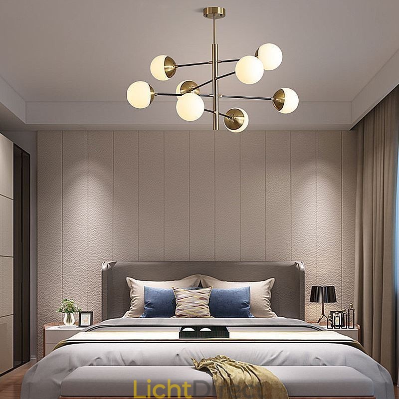 Nordic Glazen Hanglamp Magische Bonen Vorm Kroonluchter Verlichting Lamp