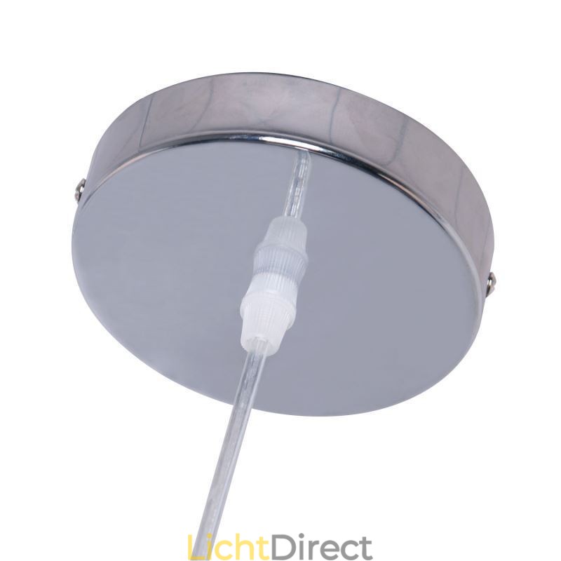 Klassieke glazen hanglamp, houten hoornlamp, creatieve verlichting