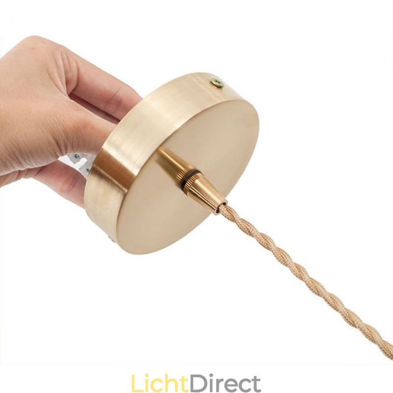 Moderne Retro Glazen Hanglamp Bloem Kap Lamp Met Draaischakelaar Licht