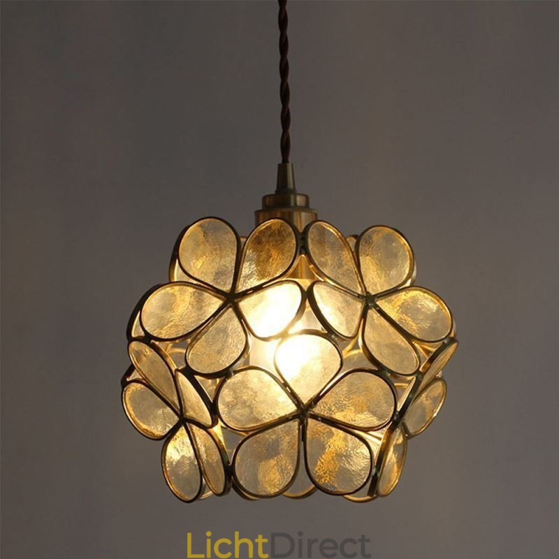 Nordic Creative Hanglamp Glazen Huisverlichting Bloemblaadje Vorm Lamp Bedlamp