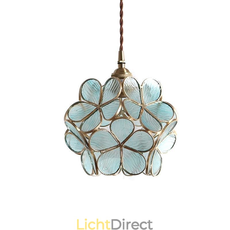 Nordic Creative Hanglamp Glazen Huisverlichting Bloemblaadje Vorm Lamp Bedlamp