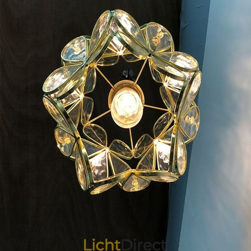 Nordic Creative Hanglamp Glazen Huisverlichting Bloemblaadje Vorm Lamp Bedlamp