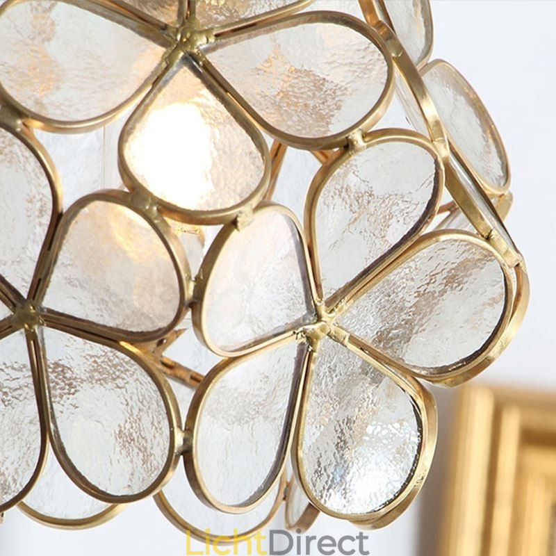 Nordic Creative Hanglamp Glazen Huisverlichting Bloemblaadje Vorm Lamp Bedlamp