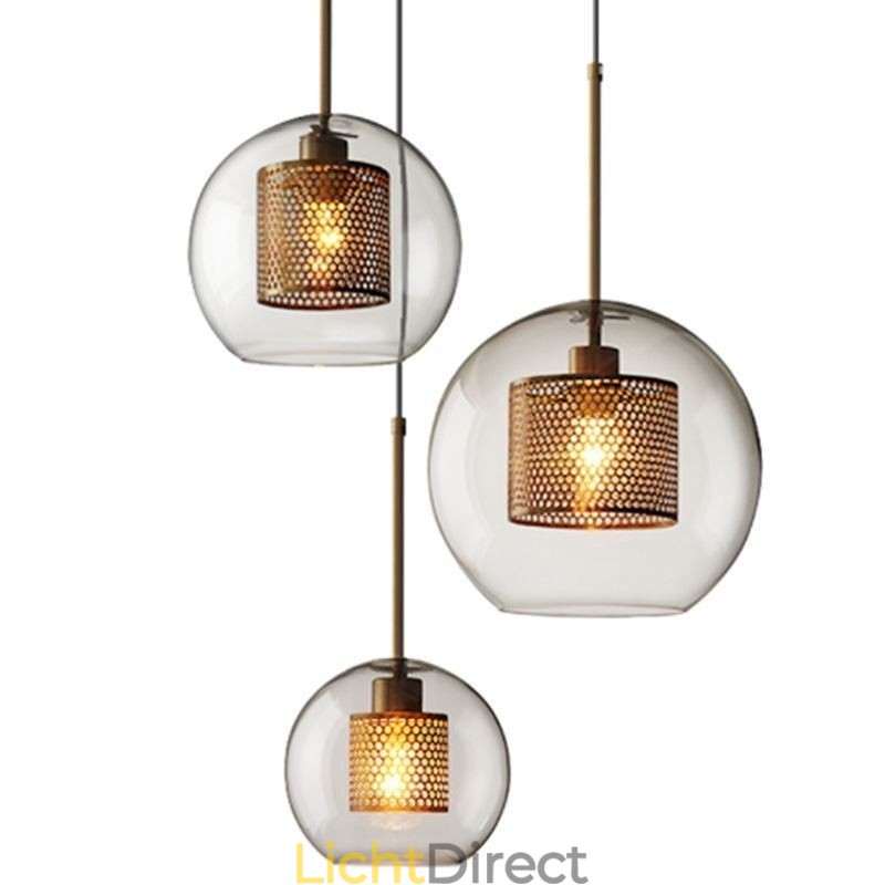 Nordic Hanglamp Glas Thuisverlichting Ronde Bolvormige Lamp Bedlamp