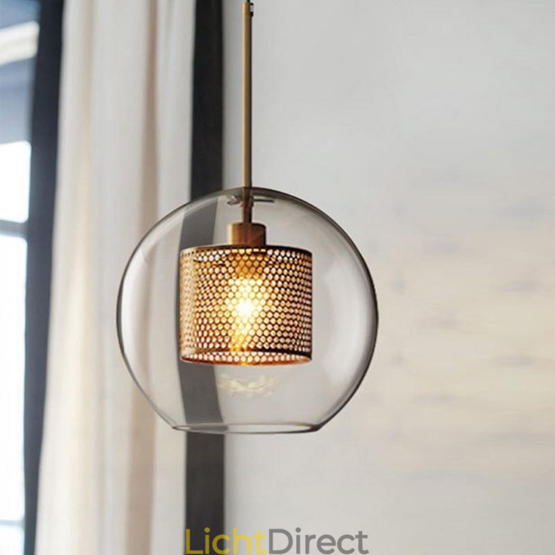 Nordic Hanglamp Glas Thuisverlichting Ronde Bolvormige Lamp Bedlamp