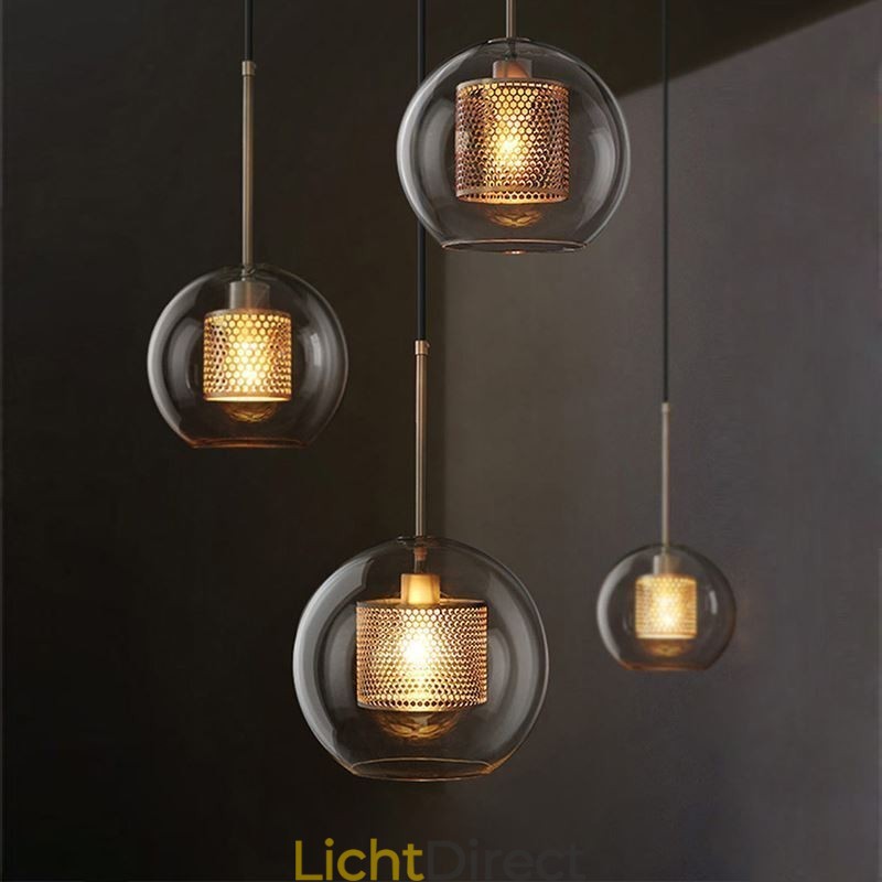 Nordic Hanglamp Glas Thuisverlichting Ronde Bolvormige Lamp Bedlamp