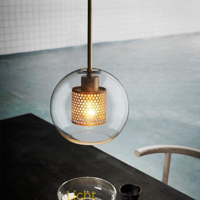 Nordic Hanglamp Glas Thuisverlichting Ronde Bolvormige Lamp Bedlamp