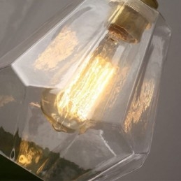 Nordic Retro Hanglamp Messing Glas Thuisverlichting Toren Vorm Lamp Lamp