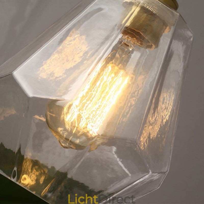 Nordic Retro Hanglamp Messing Glas Thuisverlichting Toren Vorm Lamp Lamp