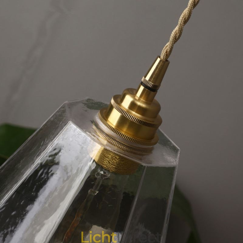 Nordic Retro Hanglamp Messing Glas Thuisverlichting Toren Vorm Lamp Lamp