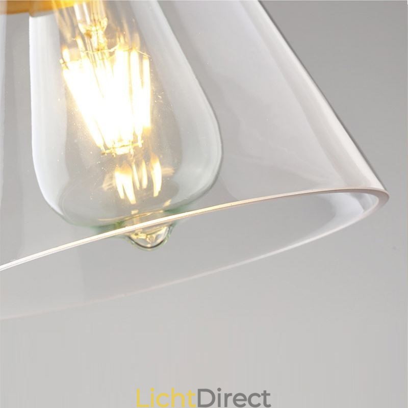 Nordic Retro Hanglamp Glazen Kap Huisverlichting Messing Houder Lamp Licht