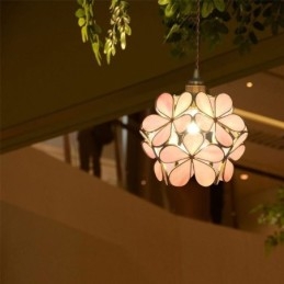 Nordic Creative Hanglamp Glas Thuisverlichting Bloemblaadje Vorm Lamp Lamp
