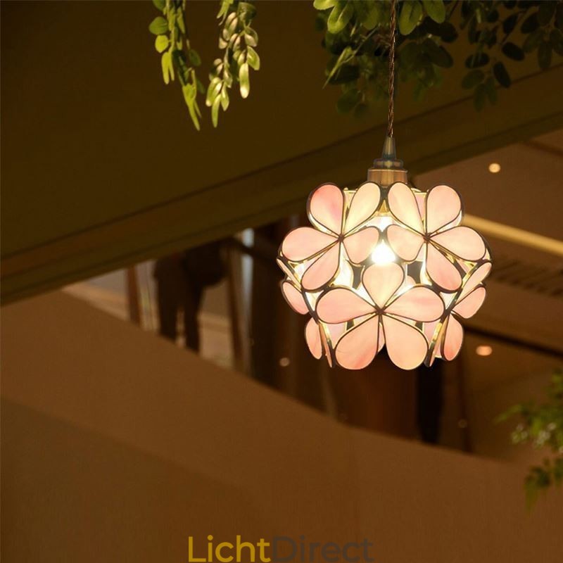 Nordic Creative Hanglamp Glas Thuisverlichting Bloemblaadje Vorm Lamp Lamp