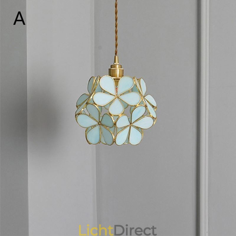Nordic Creative Hanglamp Glas Thuisverlichting Bloemblaadje Vorm Lamp Lamp