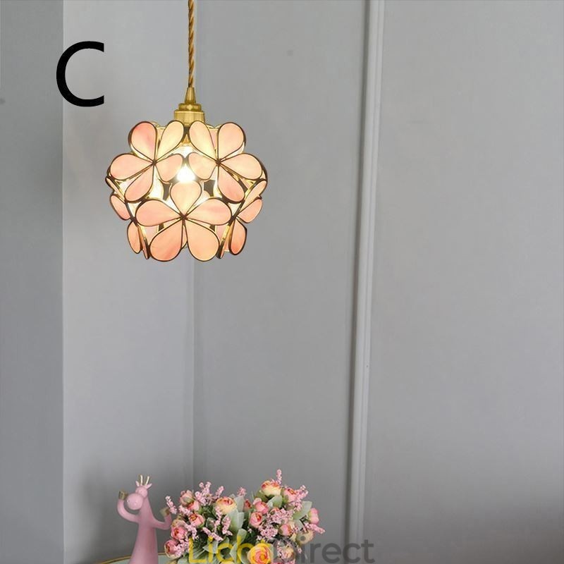 Nordic Creative Hanglamp Glas Thuisverlichting Bloemblaadje Vorm Lamp Lamp