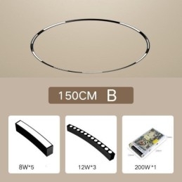 Ronde railverlichting magnetische inbouwrailverlichtingsarmatuur 150cm