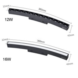 Ronde railverlichting magnetische inbouwrailverlichtingsarmatuur 150cm