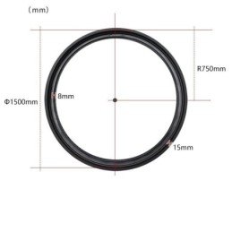 Ronde railverlichting magnetische inbouwrailverlichtingsarmatuur 150cm