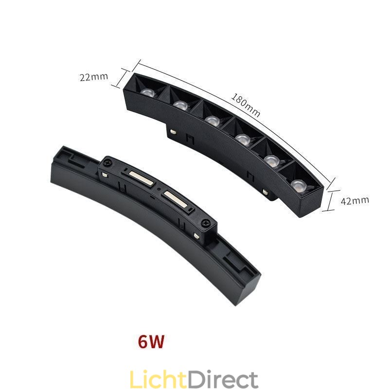 Circulair railsysteem Magnetische inbouwrailverlichtingsarmatuur 120cm