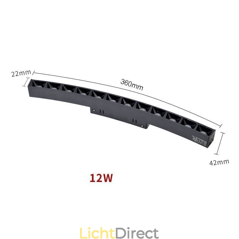 Ronde magnetische railverlichting inbouwspot decoratieve verlichting 80cm