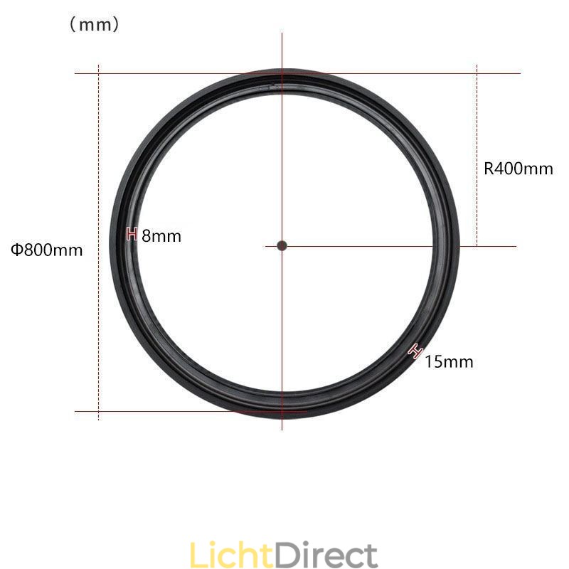 Ronde magnetische railverlichting inbouwspot decoratieve verlichting 80cm