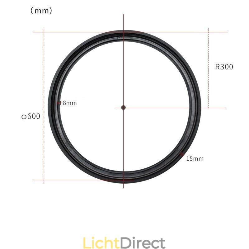 Ronde railverlichting magnetische inbouwspot decoratieve verlichting 60cm
