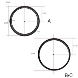 Verzonken rails voor verlichting Ronde magnetische aluminium railstrips