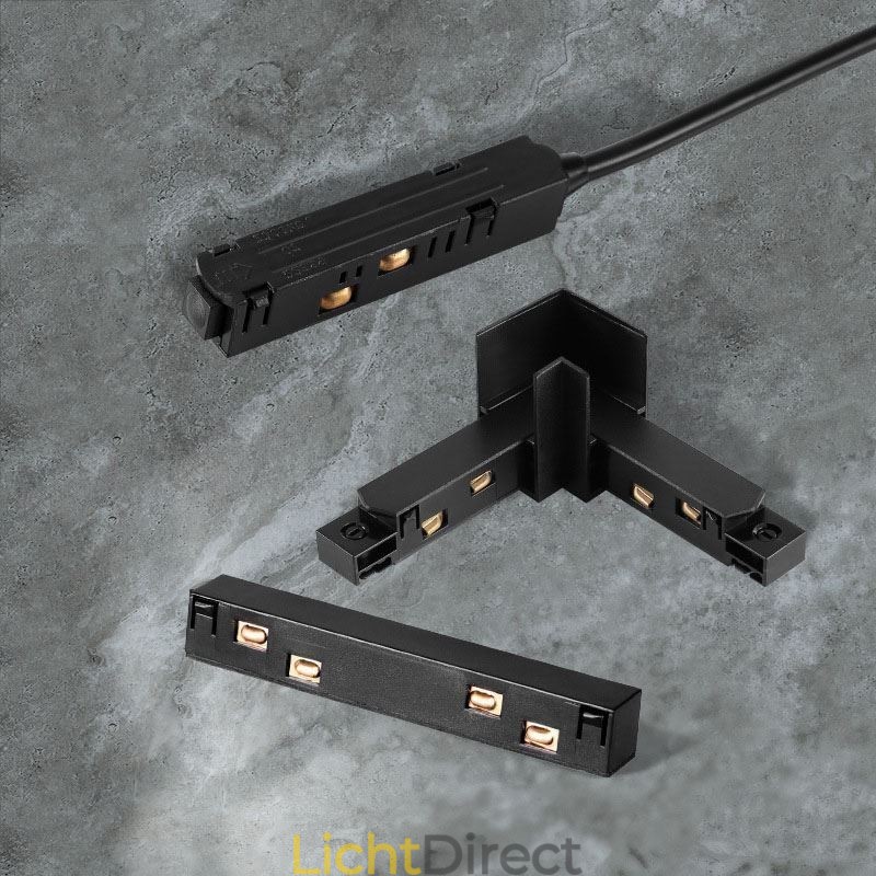 Magnetische railverlichtingsaccessoires Verzonken railhoekverbinding