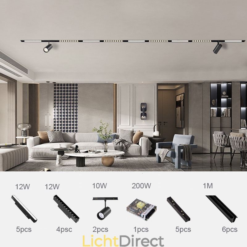 Inbouwspot Magnetische railverlichting Decoratieve verlichting 6M 36V
