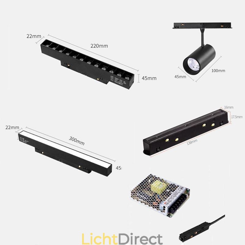 Inbouwspot Magnetische railverlichting Decoratieve verlichting 6M 36V