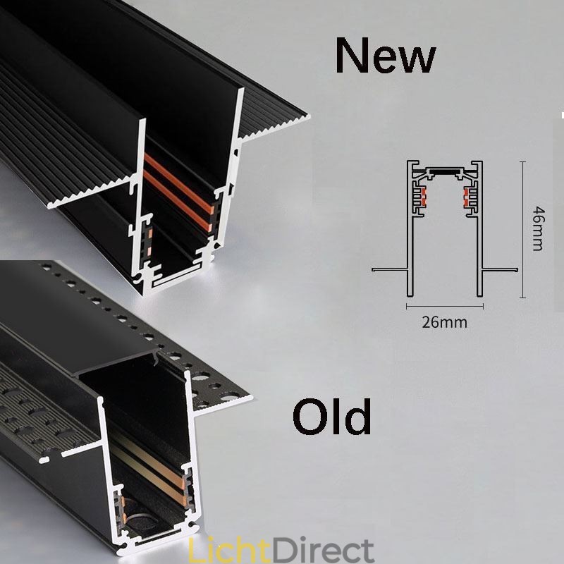 Magnetische railverlichting inbouwspot decoratieve verlichting 6M*2