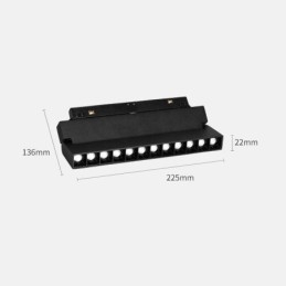 Verzonken railroosterspot Railstripspot Magnetische vouwroosterspot 36V