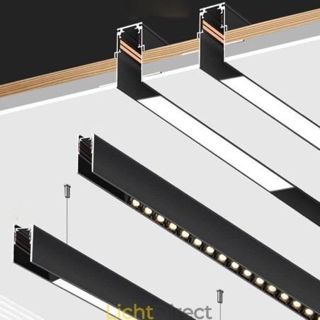 Verzonken rails voor railverlichting Magnetisch aluminium railoppervlakprofiel Ultradunne railverlichtingsstrip 100 cm Verzonken rails voor railverlichting Magnetisch aluminium railoppervlakprofiel Ultradunne railverlichtingsstrip 100 cm