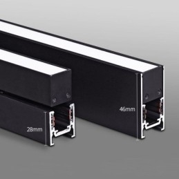 Verzonken rails voor railverlichting Magnetisch aluminium railoppervlakprofiel Ultradunne railverlichtingsstrip 100 cm