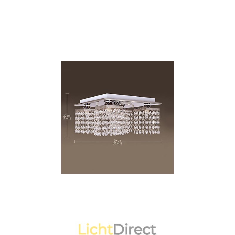 Plafondlamp Kristal Modern 5 Lampen