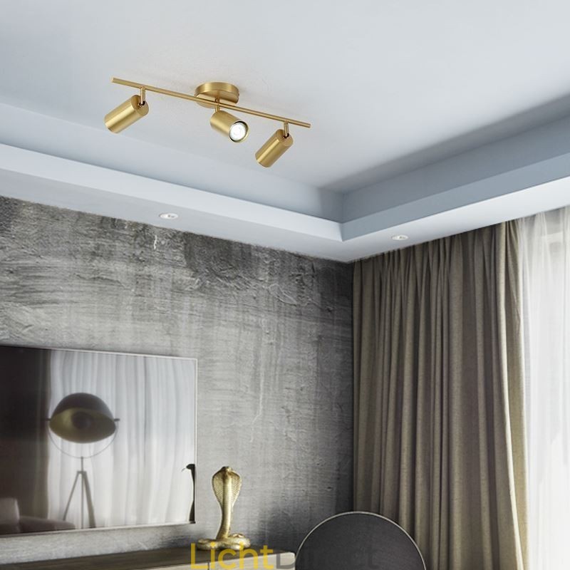 Nordic messing plafondlamp voor inbouw