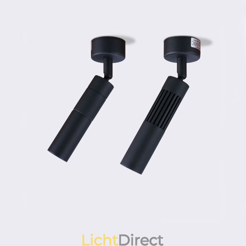 Draaibare COB-spot Zwarte plafondspot (enkele lamp)