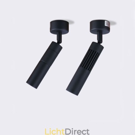 Draaibare COB-spot Zwarte plafondspot (enkele lamp) Draaibare COB-spot Zwarte plafondspot (enkele lamp)