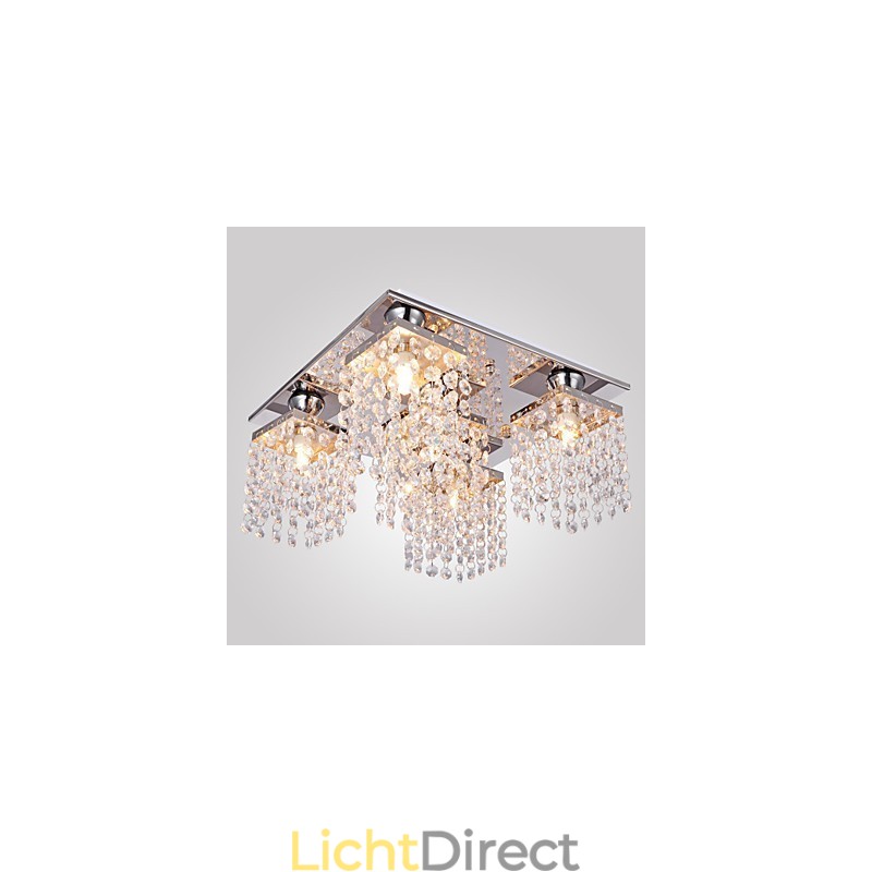 Plafondlamp Kristal Modern 5 Lampen