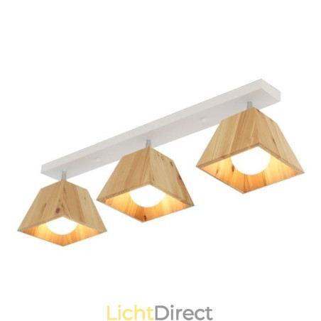 Nordic Houten Spotlight Vier Prisma Draaibare Plafondspot Nordic Houten Spotlight Vier Prisma Draaibare Plafondspot