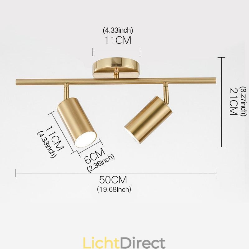 Moderne eenvoudige spot aluminium plafondraillamp