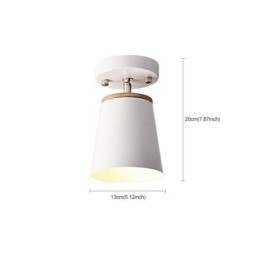 Nordic Iron Spotlight Houten Eenvoudige Plafondlamp (Enkele Lamp)