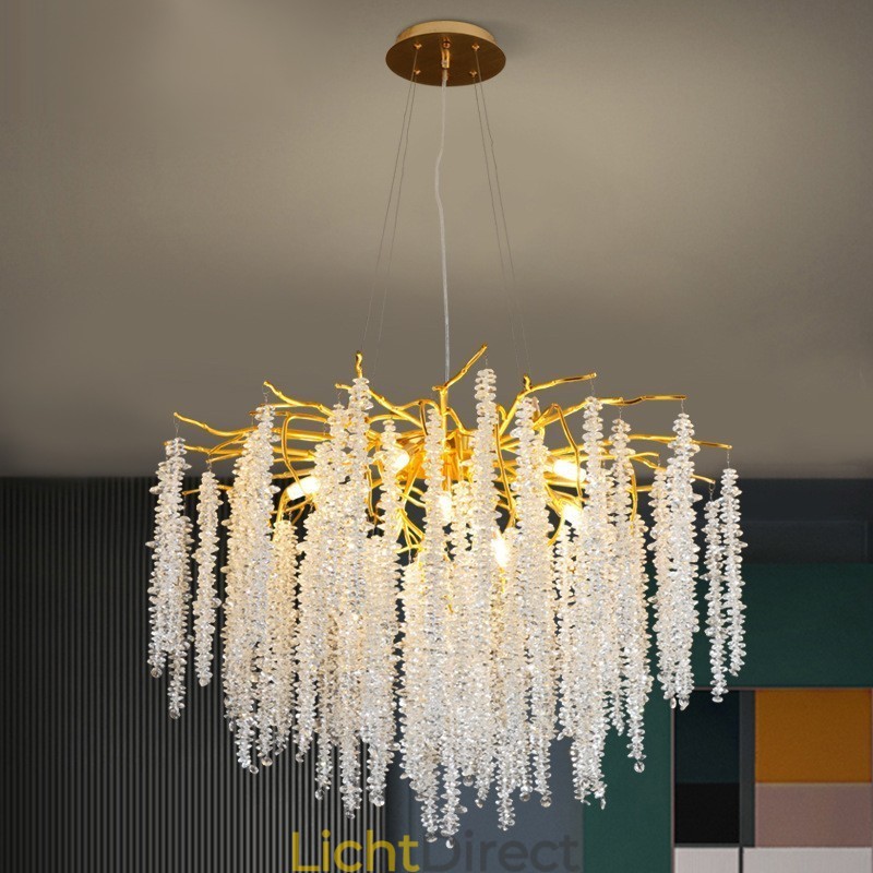 Moderne, prachtige kristallen kroonluchterlamp