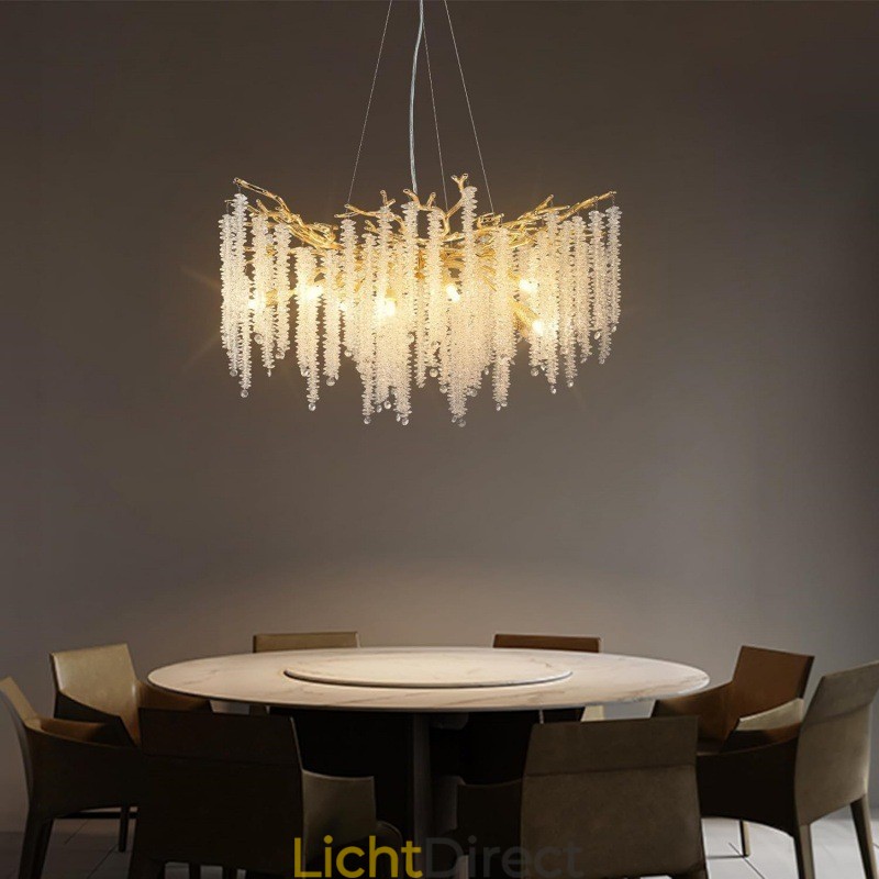 Moderne, prachtige kristallen kroonluchterlamp