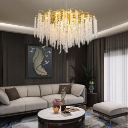 Moderne, prachtige kristallen kroonluchterlamp