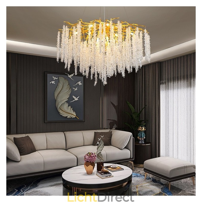 Moderne, prachtige kristallen kroonluchterlamp