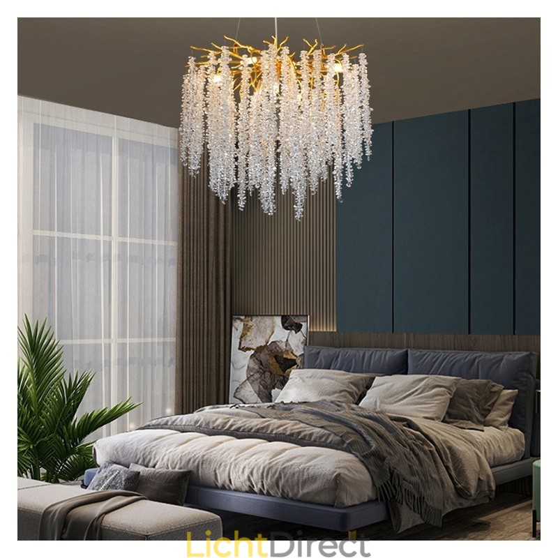 Moderne, prachtige kristallen kroonluchterlamp