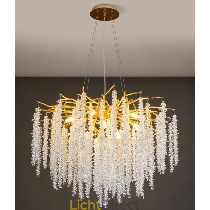 Moderne, prachtige kristallen kroonluchterlamp